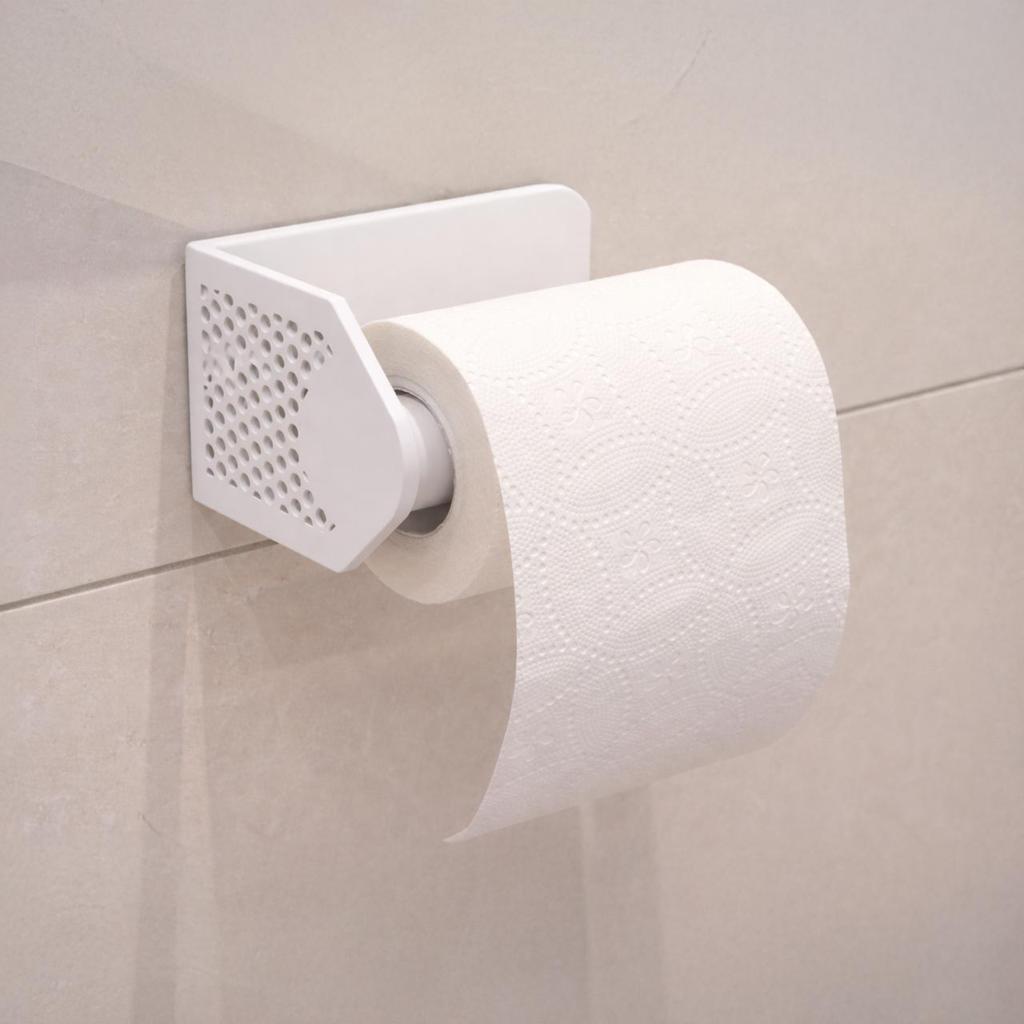 Black modern toilet paper holder for bathroom WC