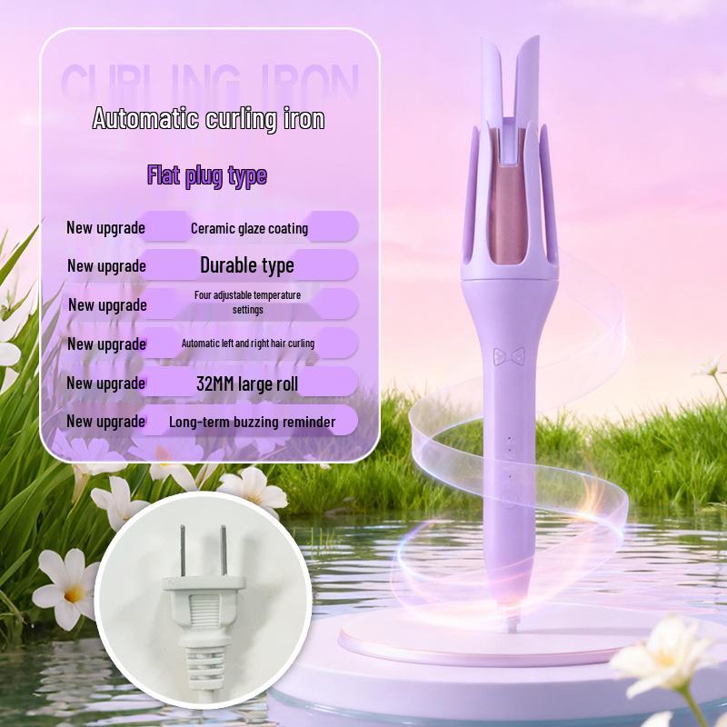 32mm Automatic Curling Iron with Negative Ion Technology for Big Waves and Hair Care