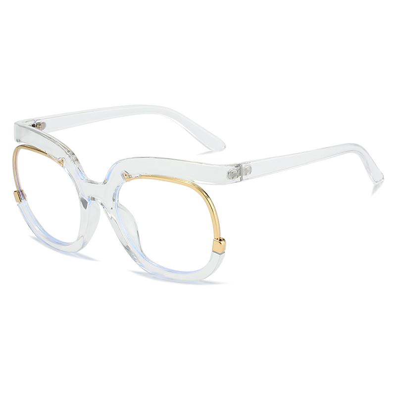Anti Blue light Glasses Women Men Blue Light Blocking Eyeglasses Lady Oversized Round Frame Computer Eyewear