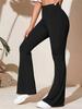 2023 Summer Women's Casual Knitted Flared High-Waist Yoga Pants