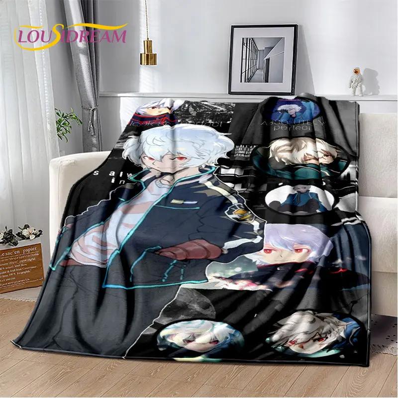 World Trigger Anime Kreskówka Miękki Pluszowy Koc, Koc Flanelowy Koc Narzuta na Salon Sypialnię Łóżko Sofa Piknik Cove Dzieci