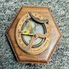 Solid Brass Antique Sundial Compass Working Item New Handmade Engraved Product Home Decor