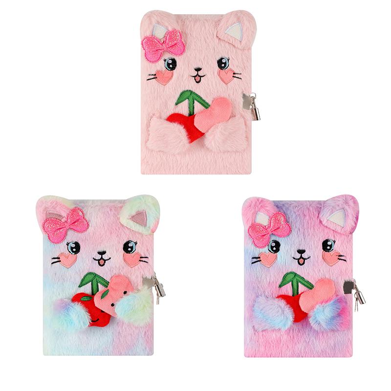 A5 Notitieboek Dagboek Met Slot, Cadeau Voor Meisjes van 6 7 8 Jaar, Schattig Kattennotitieboek Gelinieerd Journal Voor Meisjes, Geheim Dagboek Voor Meisjes