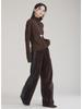Maillard Women's Wide-Leg Velvet-Lined Sports Sweatpants for Autumn/Winter