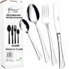 Edelstahl-Besteckset Speisebesteck Besteck Edelstahl. 12 Personen 48Elemente
