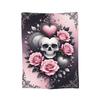 Halloween Gothic Blanket Flannel Romantic Goth Soft Throw Blanket for Car Sofa Couch Bed Rug