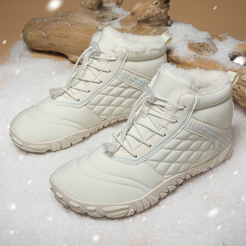 New winter cotton shoes waterproof hiking cotton boots velvet warm shoes couple sports thickened non-slip snow boots