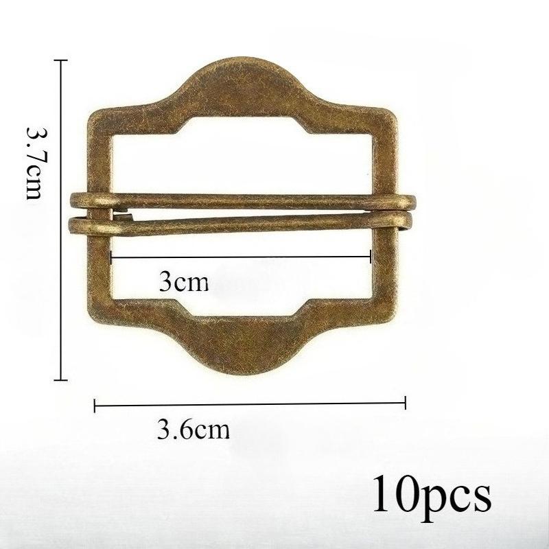 10pcs Adjustable Metal Button DIY Apron Shoulder Straps Clothing Decorative Accessories