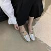 Flat-bottomed Bag Head and Half Slippers Women's Outer Wear Spring and Summer One-pedal Lazy Single Shoes