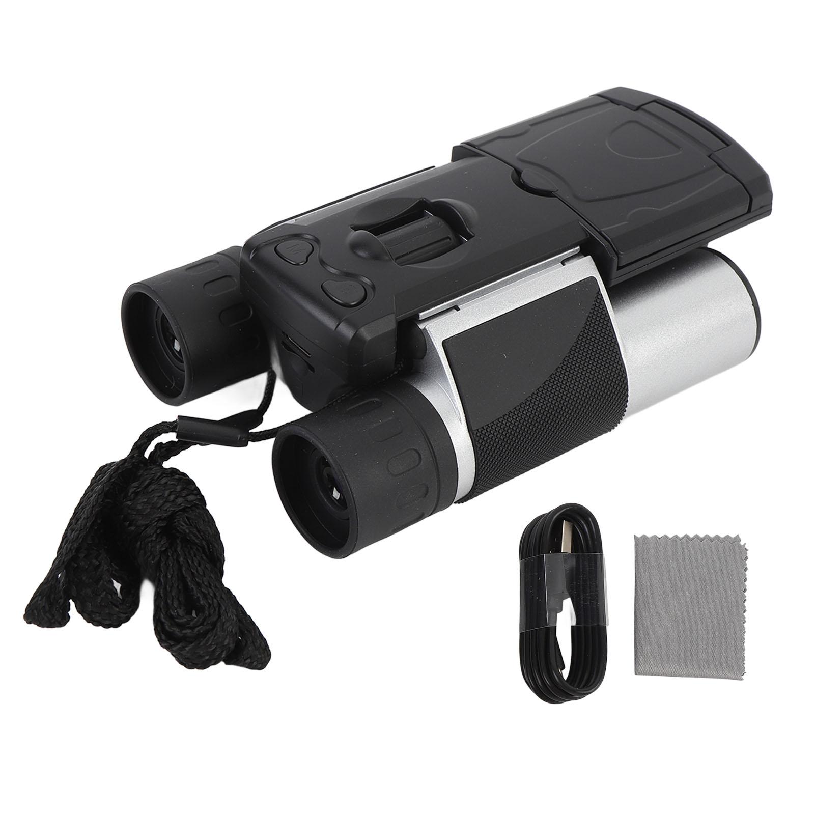

10x25 Digital Binoculars with Camera 48MP 2.5K HD 2 Inch Color Screen 8x Digital Zoom Type C Video срібний