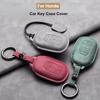 4 Buttons Auto Smart Key Fob Cover Case Fit For Honda Hr-V Cr-V Crv Civic Accord Genuine Leather Auto Key Fob Housing Remote Key Ring