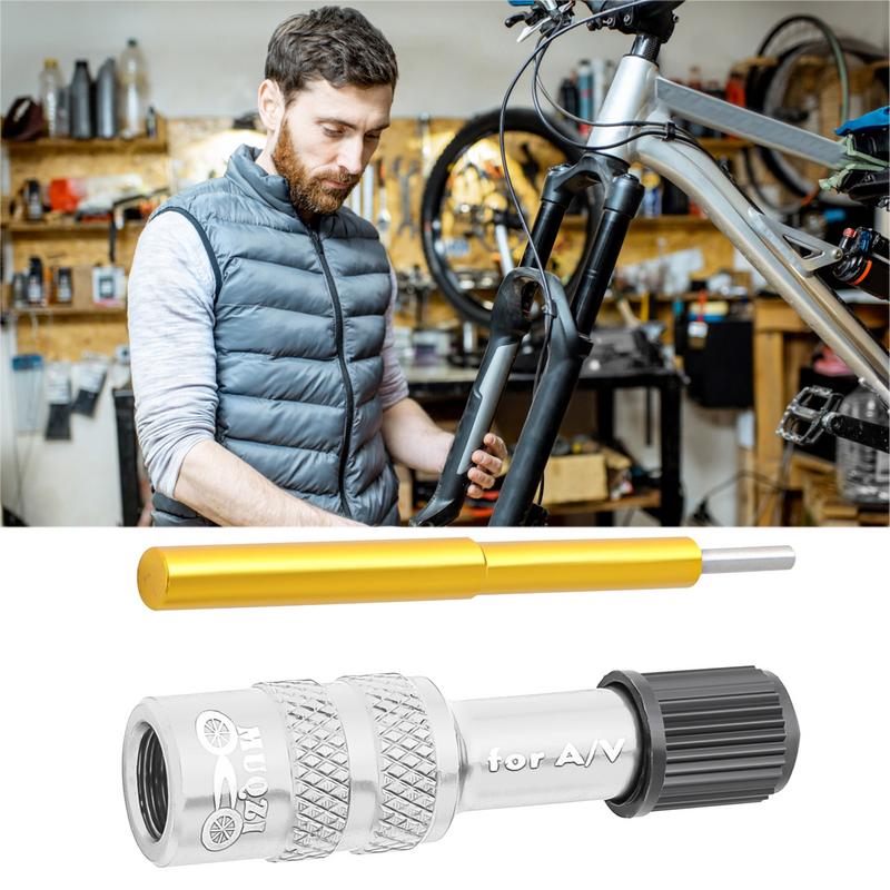 Adattatore Valvola Schrader per Forcella Bici Forcella ad Aria per Mountain Bike e Bici da Strada Adattatore Valvola Gonfiabile Accessorio per Forcella Mountain Bike e Bici da Strada