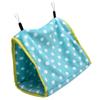 Bird Bed Foldable Portable Comfortable Flannel Triangular  ing Bird Hammock with Hooks for Parrots Hamsters