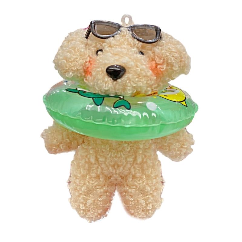 Small Dog Keychain Soft and Adorable Stuffed Animal for Bags and Keys Personalized Keyrings Decoration for Women's Bag