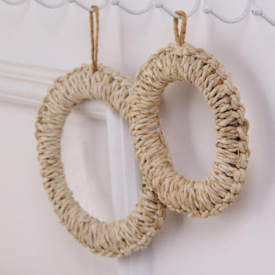 Handwoven Grass Placemat Anti-slip Coaster Heat-Resistant Table Mat Decorative Dining Mat for Home Restaurant Outdoor Use