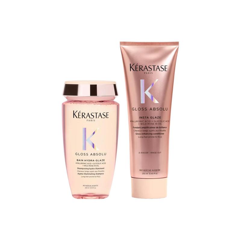 Kerastase toiletry set Glowing and Moisturizing Two-piece set: Moisturizing and Shining Shampoo 250ml + Nourishing and Volumizing Conditioner 250ml коричневый