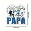 Heart Acrylic Sign Table Decoration, "Le Meilleur Papa Du Monde", Farmhouse Living Room Tabletop Decor, Gift for Dad, Holiday Decoration, Sentimental