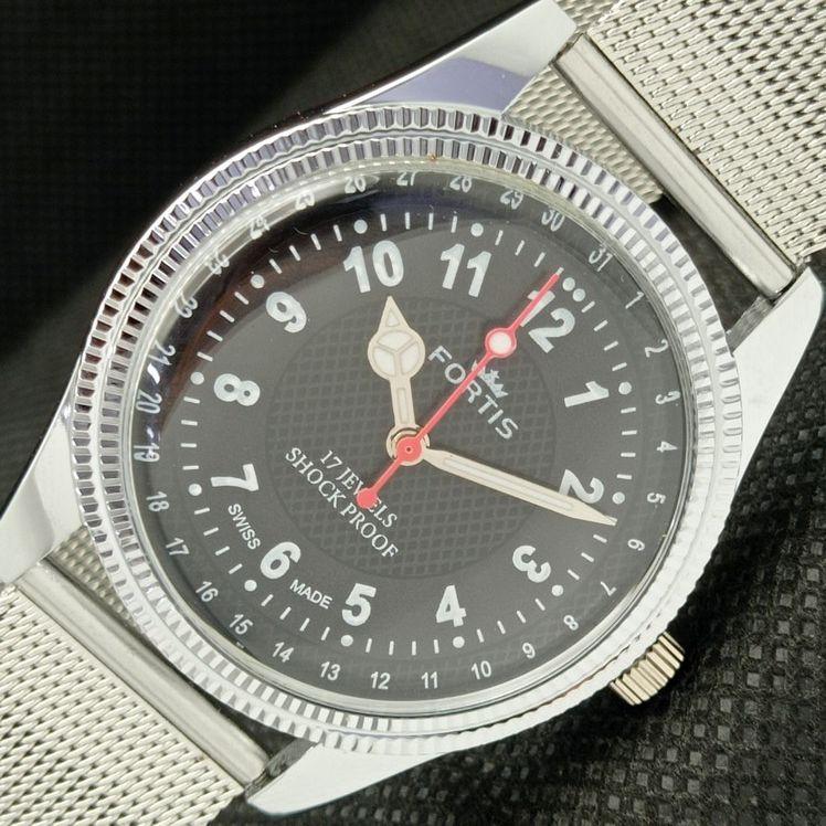 

ВОССТАНОВЛЕННЫЕ ШВЕЙЦАРСКИЕ МУЖСКИЕ НАРУЧНЫЕ ЧЕРНЫЕ ЧАСЫ FORTIS WINDING 622c-a416935-2 lot622c-a416935