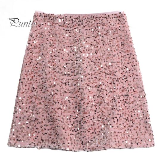 

Сексуальная юбка с высокой талией, облегающая бедра, однотонная, с блестящими пайетками, декорированная мини-юбка для отдыха, пляжа, путешествий, вечеринок L розовый