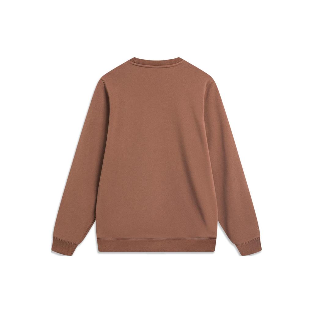 Li Ning Sweatshirt Men's Milk Coffee Umber AWDT965-5