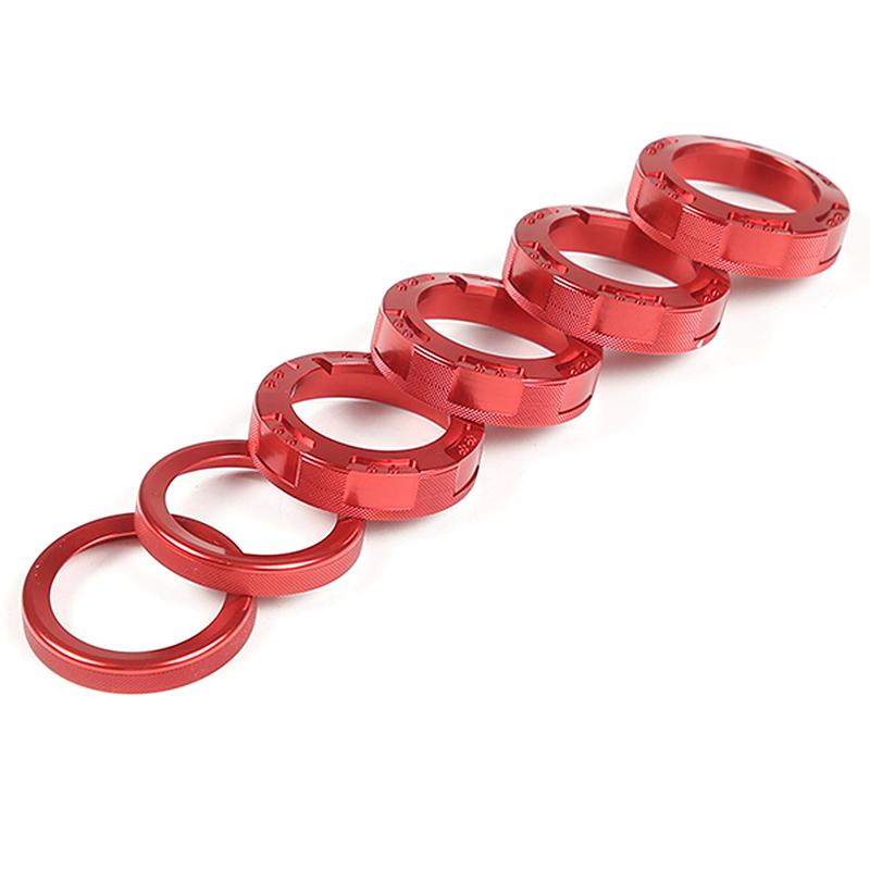 For INEOS Grenadier 2020-2026 Aluminum Alloy Red Car Central Control Air Conditioning Volume Knob Ring Decorative Accessories