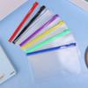 6Pcs A6 Waterproof Pvc Cash Budget Envelopes Zipper Binder Pouches 6-Hole Binder Pockets For Notebook Planner Journey Binders