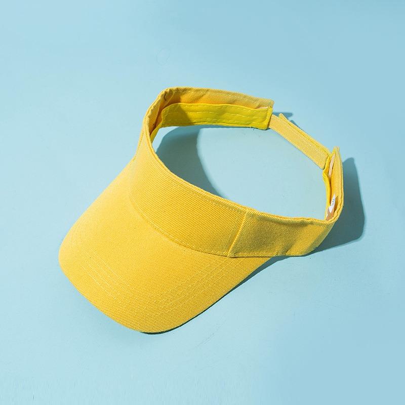 Hat Female Tide Summer Sun Protection Sun Shade Duck Tongue Baseball Cap Men's Solid Color Empty Top Hat