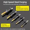 High Speed Steel Chamfer Drill Bit Deburring Tap Chamfer Tool Straight Flute Tapping Burr Removal Tools Milling Compound Cutter