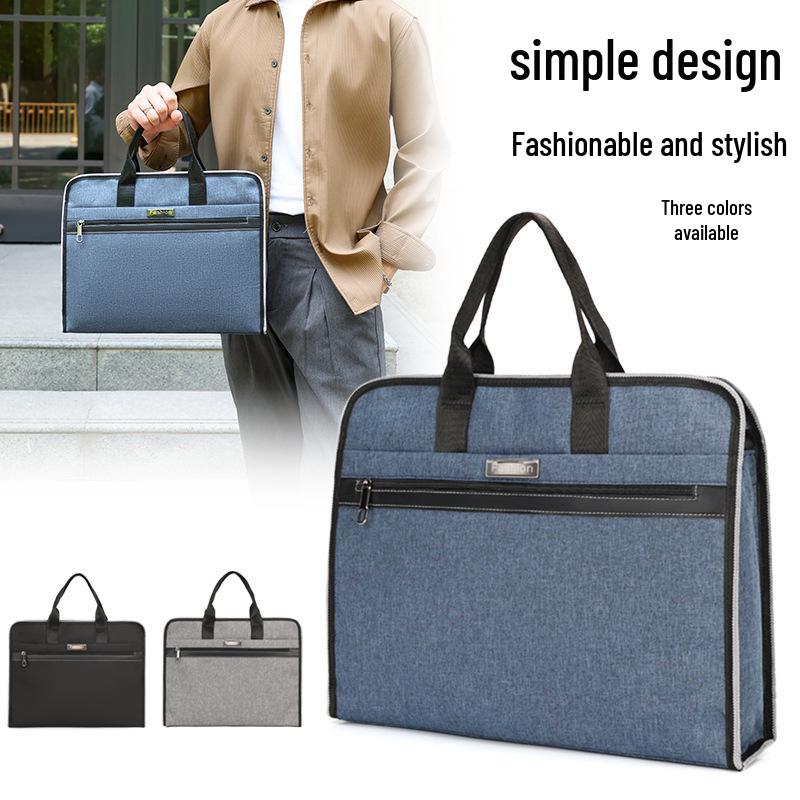 Men's 14-inch Oxford Cloth Business Casual Laptop Briefcase - Multi-color Office Bag