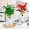 Self Watering Plant Pot Hydroponic Flower Pot Double Layer Plastic Flowerpot Cotton Rope Water-Absorbing Planter Garden Supplies