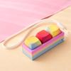 Portable Small Size Stress Relief Toy with Button Lanyard Pocket Fidget Toy for Anxiety Alleviation Commute Daily Use