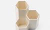 Stylish Hexagonal Pen Desk Cosmetic Storage Stationery Storage Small Item Increases Desk Pen Large Capacity Holder, Organizer, Box, Storage,