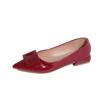Fashion Delicate Low Heels Shoes Woman Red Japanned Leather Pumps Female Office Work Loafers Brides Tacones Mary Janes Ladies Escarpins