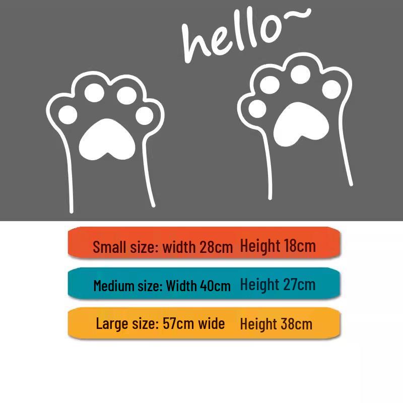 Cat Paw Pattern Wall Stickers for Living Room and Shop Windows