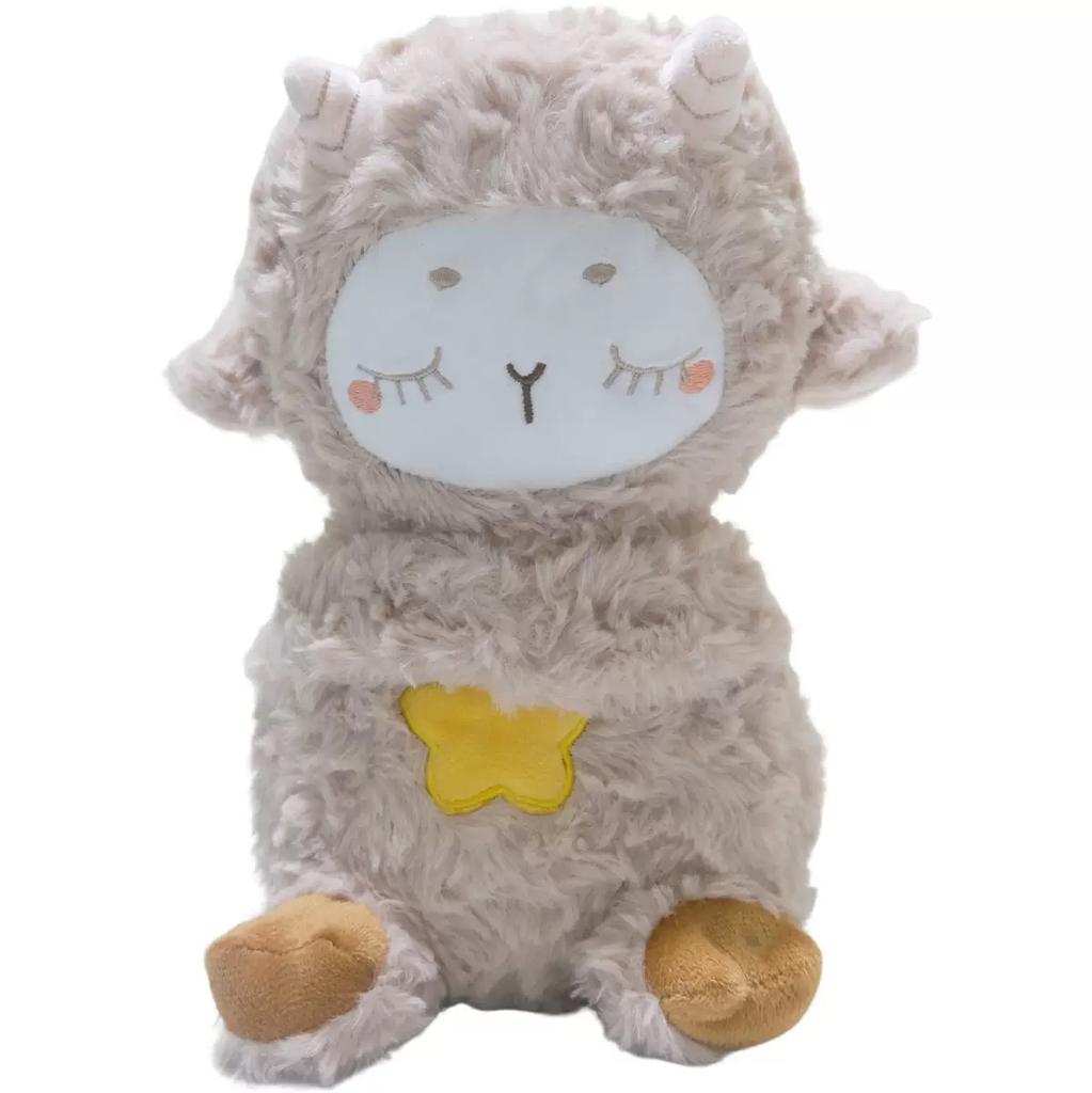 New Adjustable Fox Cat Doll Will Breathe, Luminous Music Soothes and Sleeps, Plush Doll Gives Girlfriend Gift