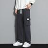 Retro Black Work Pants Men's Spring and Autumn Large Size Straight Loose Comfortable Handsome Wide-legged Casual Long Pants