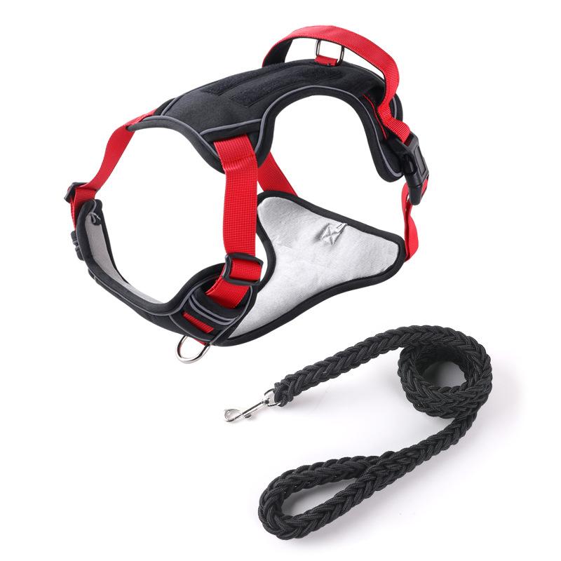 Dog Leash Explosion-proof  Large Dog Chest Strap Reflective Dog Leash Vest Type Pet Leash