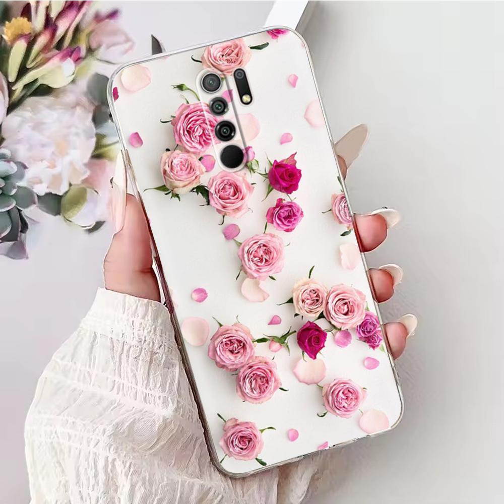 Phone Case For Xiaomi Redmi 9 Case Soft TPU Silicone Back Cover for Xiaomi Redmi 9 Redmi9 Case Transparent Bumper Cover Fundas