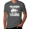 Train Funny Warning I May Spontaneously Talk About Trains Lover Birthday Gifts TShirt Labor Work Casual TShirt