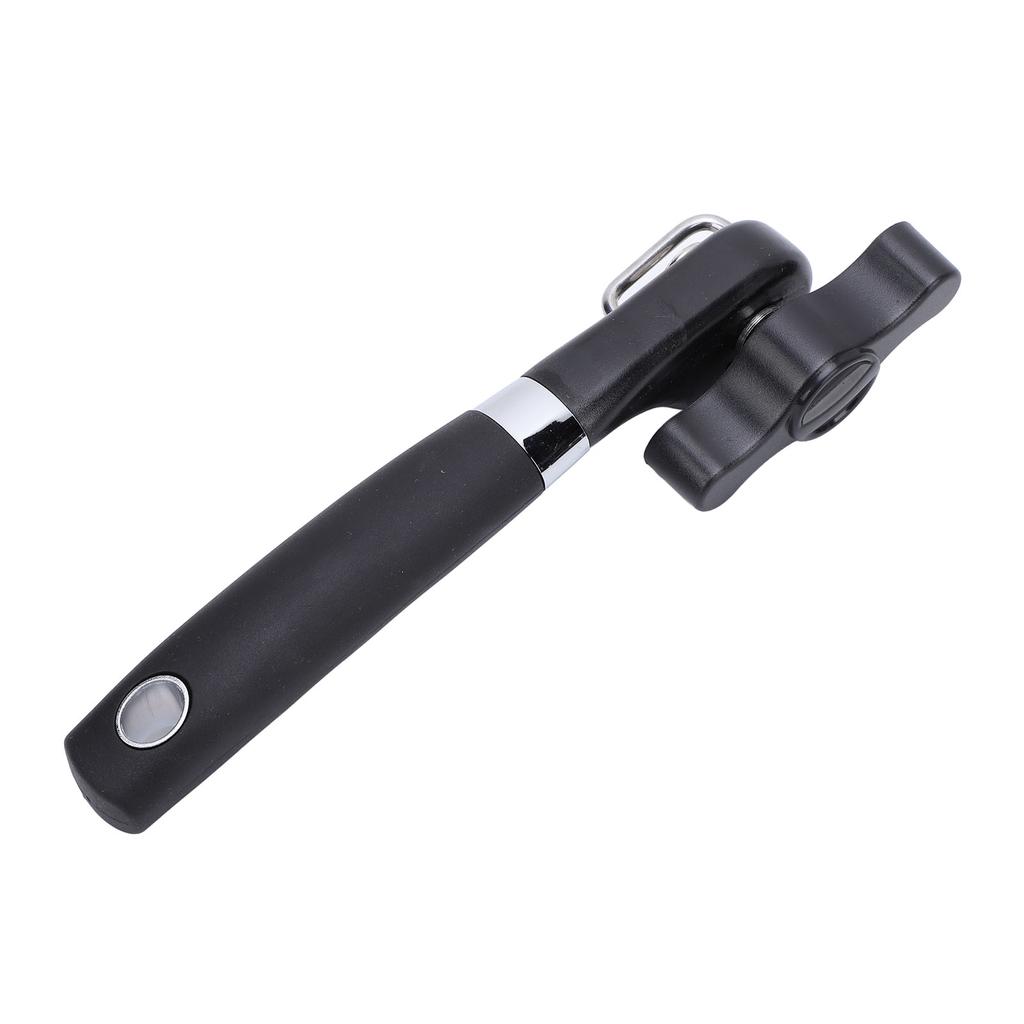 Manual Can Opener Ergonomic Non Slip Handle Slick Edges Stainless Steel Hand Held Can Opener