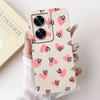 For Oppo Realme C55 RMX3710 Case Cute Cat Luxury Flower Bow Silicone Soft Matte Cover For Realme c55 C 55 Shockproof  Phone Case