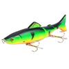 1Pcs 18g/13cm Fishing Lure 3 Segments Crank 3D Eyes Fish Shape Tackle Hook Bait