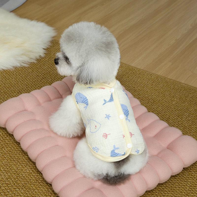 Cartoon Cute Pet Dog and Cat Summer Vest for Pomeranians, Cool and Comfortable Shark Vest Size 26