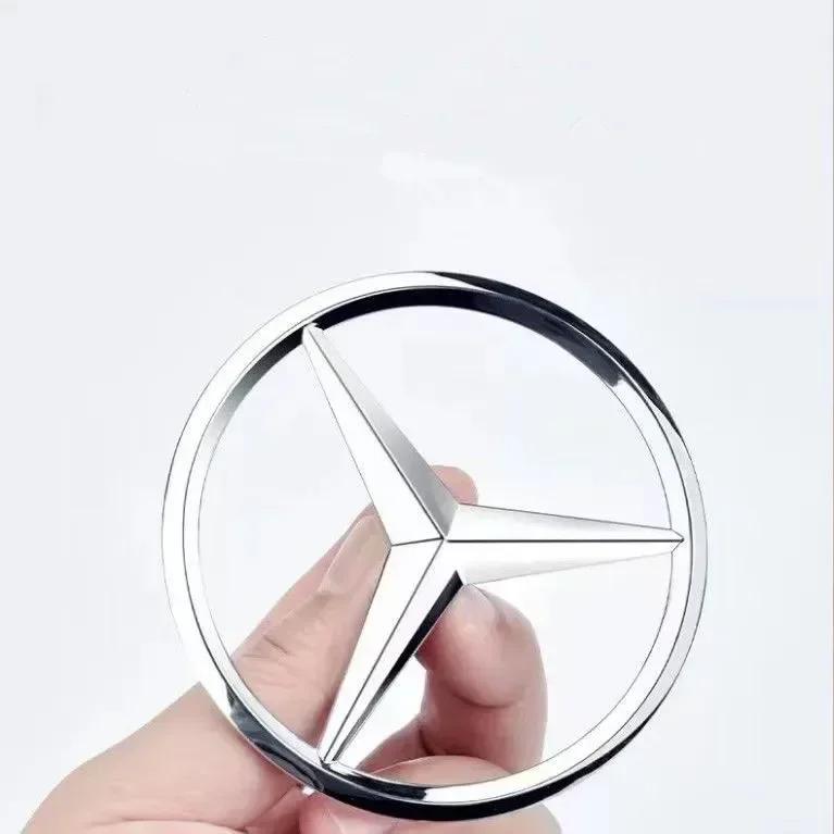 Naklejka Samochodowa 9cm ABS Naklejka na Tył Samochodu Naklejka z Emblematem Bagażnika dla Mercedes Benz S320 W164 W203 W204 W168 C180 E320 A200 CLA CLK CLS ML
