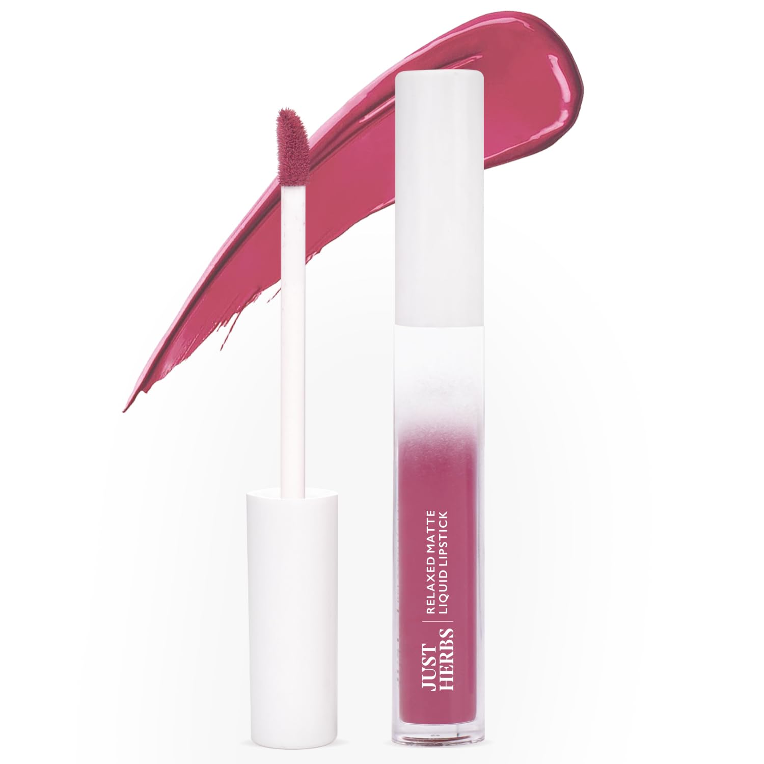 Just Herbs Relaxed Matte Liquid Lipstick Lip colour for Women, Nourishing & Long Lasting Lipsticks 4 ml (Rosy Mauve)
