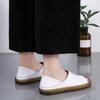 Genuine Leather Women's Korean Style Slip-On Shoes for Students, Expectant Mothers, and Mothers