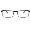 Full Rim Rectangle Dark Gunmetal Arrow Asian Fit 611f Fashion Men Eyeglasses