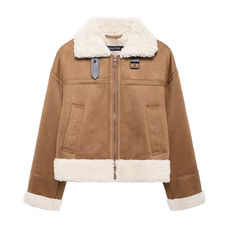 Kaslead New Arrival Women's Clothing Fashion Style Fashion Minimalist Zipper Ornament Double-Sided Jacket Outwear 8372244