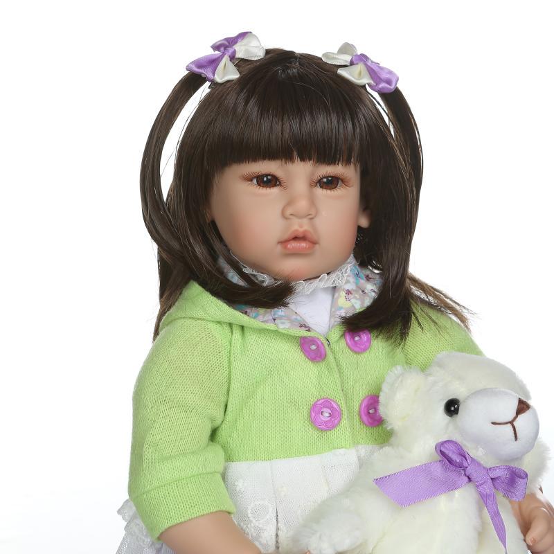 

Pinky Reborn 20 дюймов Реалистичная кукла Reborn Baby Doll 50 см Реалистичные игрушки для новорожденных 20Inch чёрный