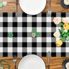 St. Patrick's Day Table Flag  Checkered Striped Printed Tablecloth Cross Border Linen Table Decoration Tablecloth